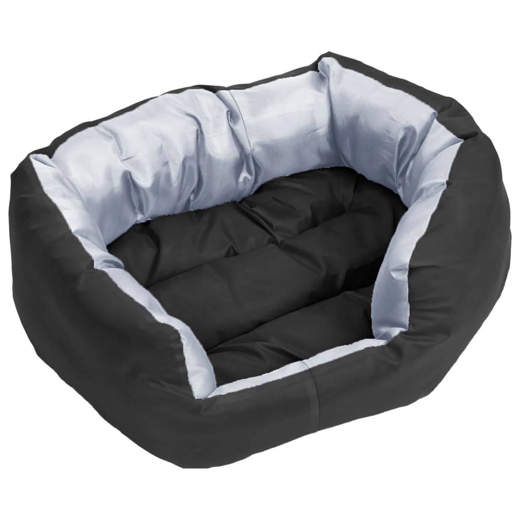 Vidaxl - Coussin réversible lavable pour chien Gris et noir 65x50x20 cm vidaXL 171207 - Imagen 4