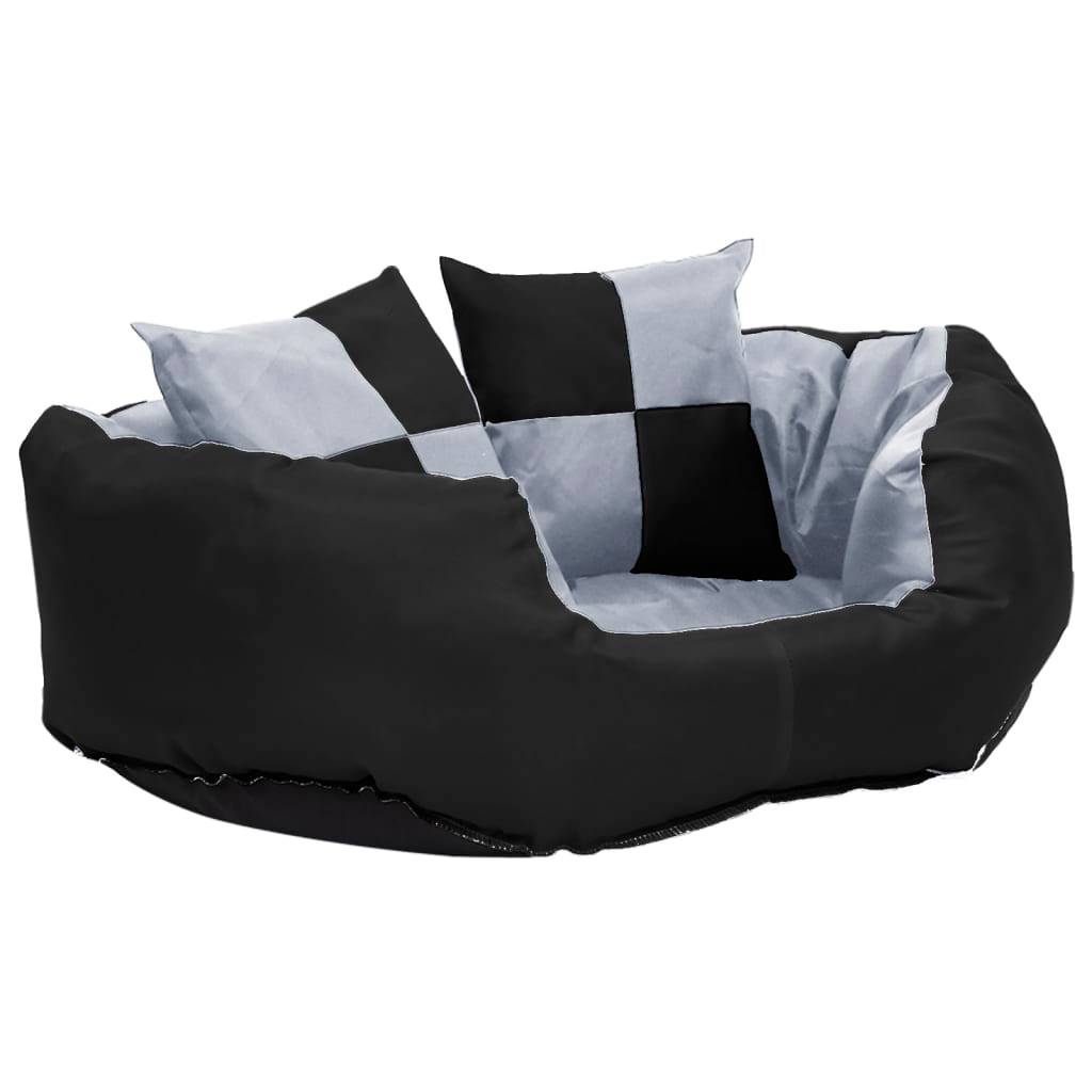 Vidaxl - Coussin réversible lavable pour chien Gris et noir 65x50x20 cm vidaXL 171207 - Imagen 2