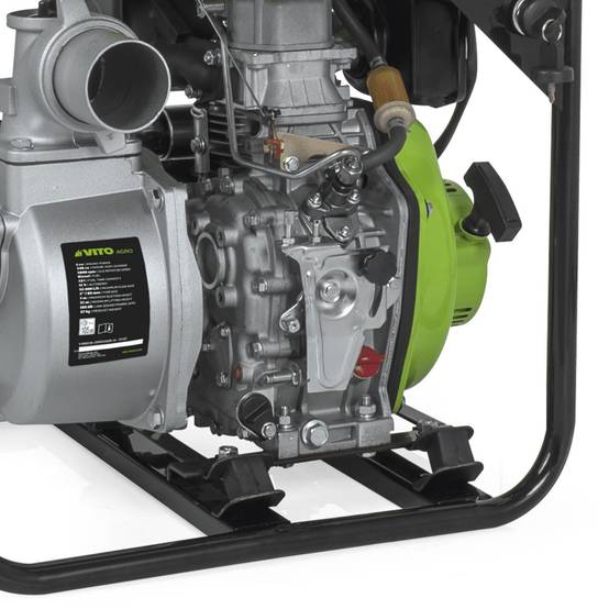 Pompe à eau 5CV Moteur Diesel 4T 246cm3 Motopompe thermique Raccords 80 mm Autonomie 11h VITO - Imagen 3