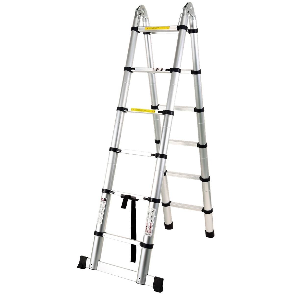 Gt Market - Échelle télescopique pliable en aluminium - 3.80 mètres - GT MARKET - Imagen 1
