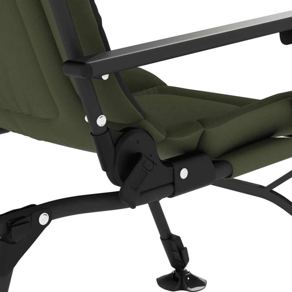 Chaise de pêche pliable acier et tissu vert et noir 61 x 92 x 100 cm - PANGIVO - Image 8