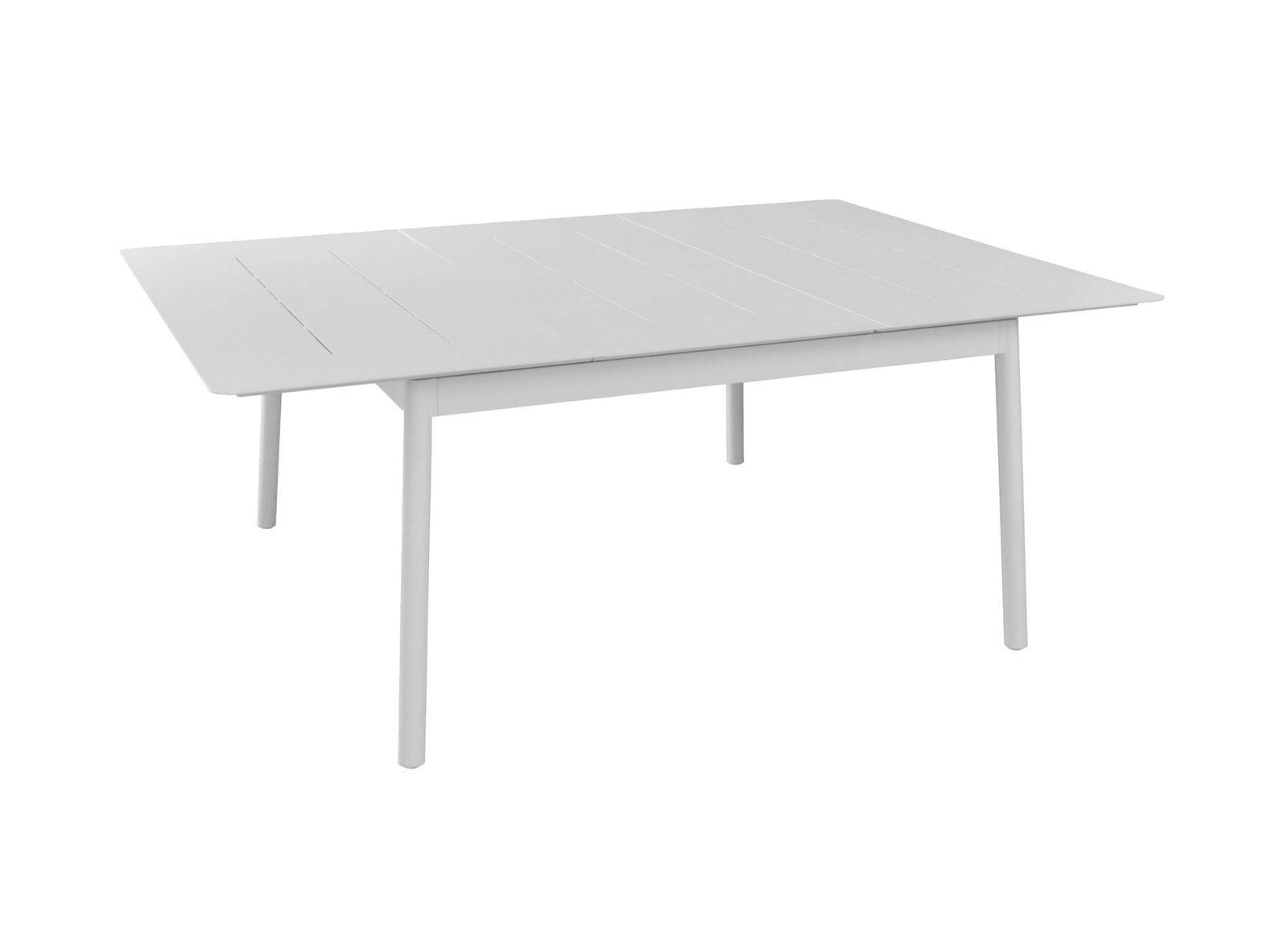 Proloisirs - Table Dublin en aluminium - blanc - 140/200 x 140 cm PROLOISIRS - Image 1