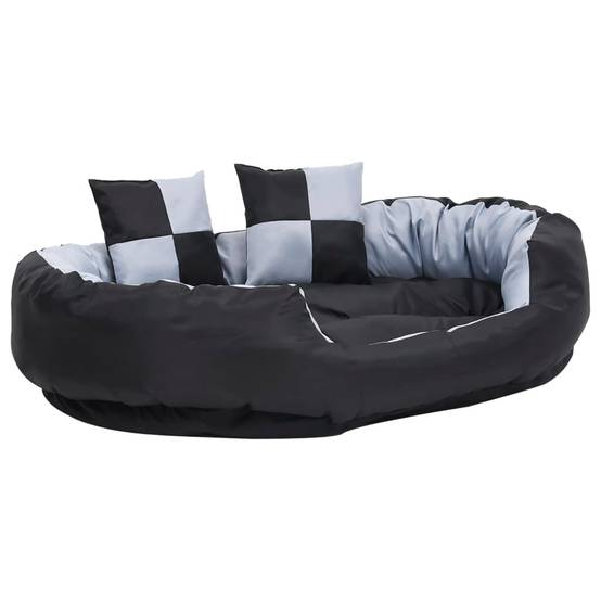 Panier pour grand chien réversible Oxford lavable Gris 110x80 cm – ComfortXL Pet Living - Image 3