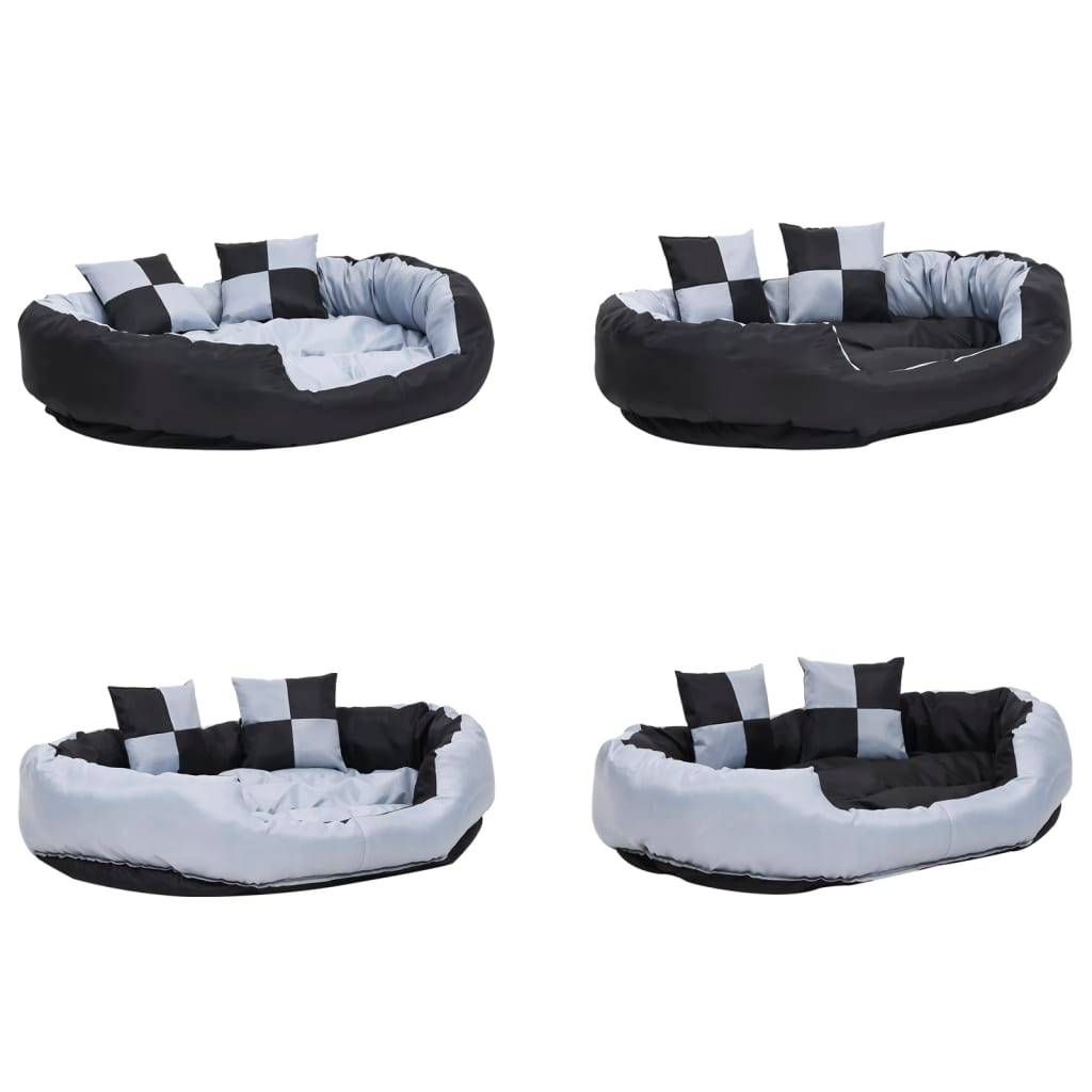 Panier pour grand chien réversible Oxford lavable Gris 110x80 cm – ComfortXL Pet Living - Image 9