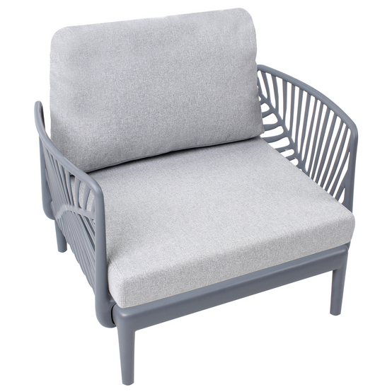 Fauteuil Polypropylène Gris SATURNIA - Beliani - Image 5