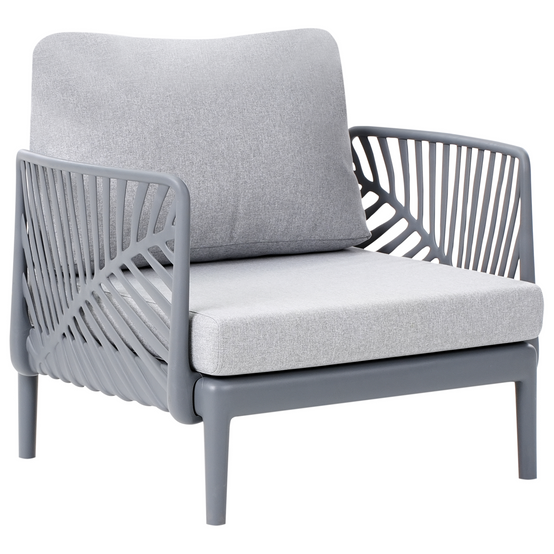 Fauteuil Polypropylène Gris SATURNIA - Beliani - Image 1