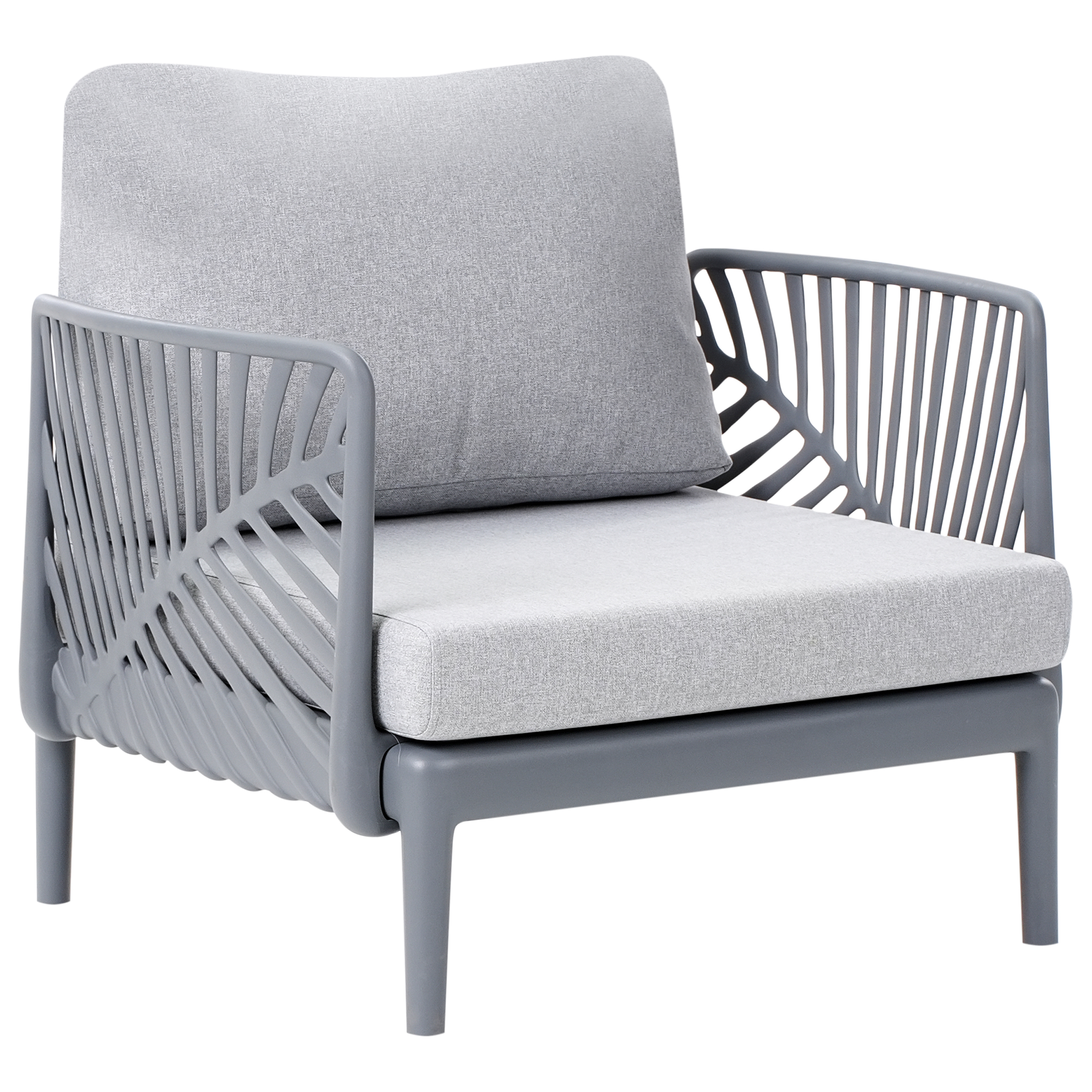 Fauteuil Polypropylène Gris SATURNIA - Beliani - Image 1