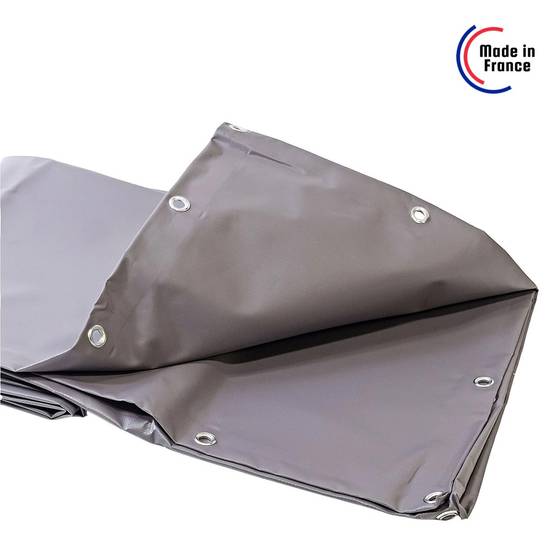 Bâche Toiture 2x3 m XP640TO Grise - Garantie 10 ans - Bâche d'étanchéité pour Couvreur et Charpentier - Made in France TECPLAST - Imagen 6