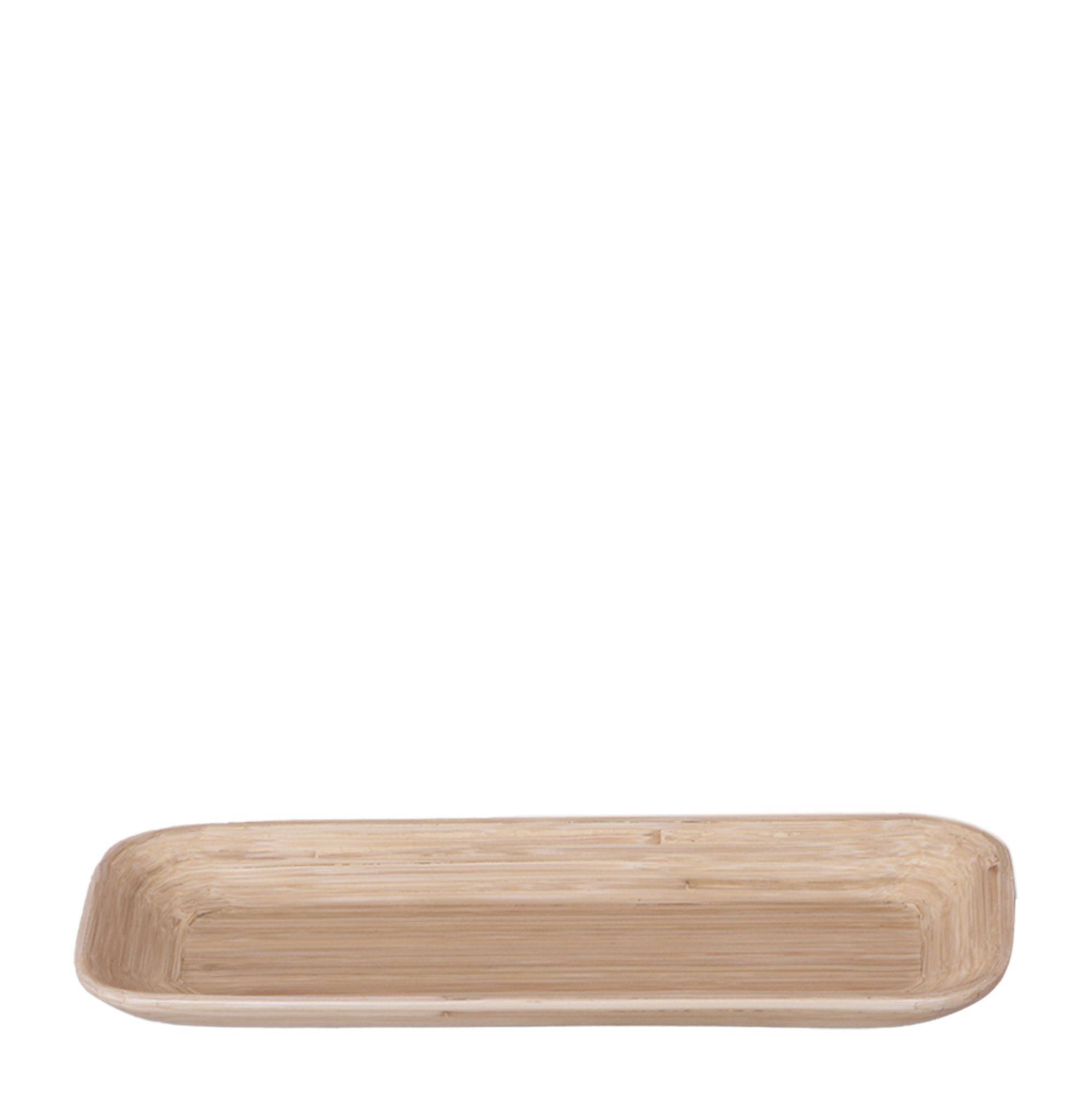Plateau ovale en bambou - Image 1