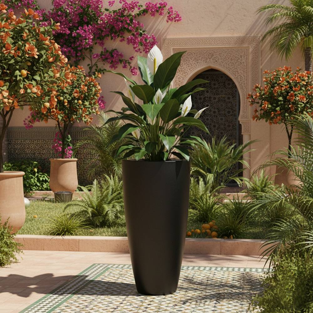 Pot de fleurs conique 200l delight - plast'up rotomoulage - Image 3