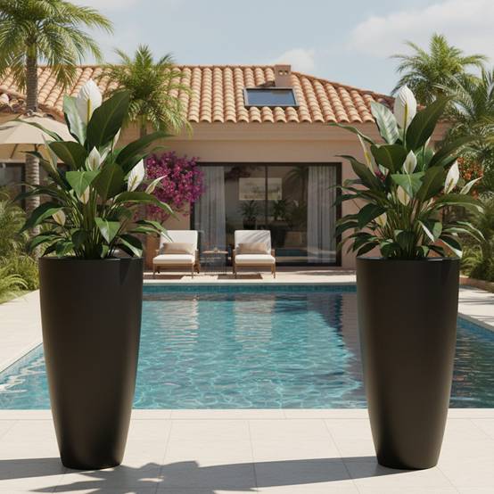 Pot de fleurs conique 200l delight - plast'up rotomoulage - Image 4