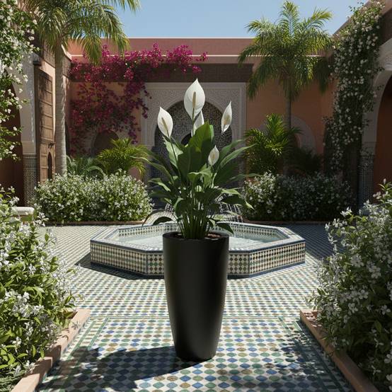 Pot de fleurs conique 200l delight - plast'up rotomoulage - Image 2