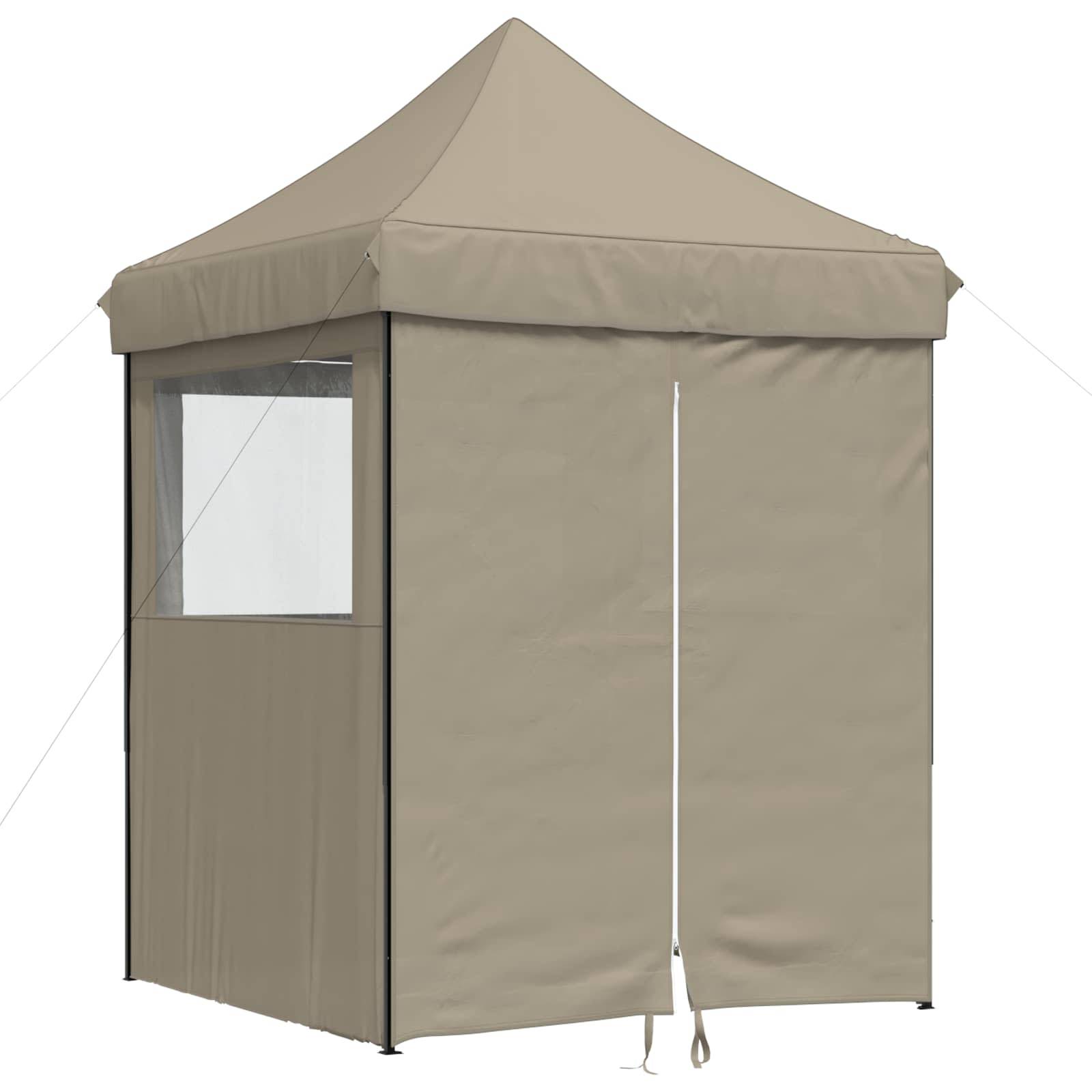 ComfortXL - Tente de réception pliante tissu oxford jardin événement réglable 2x2m taupe - ComfortXL Outdoor Living - Image 2