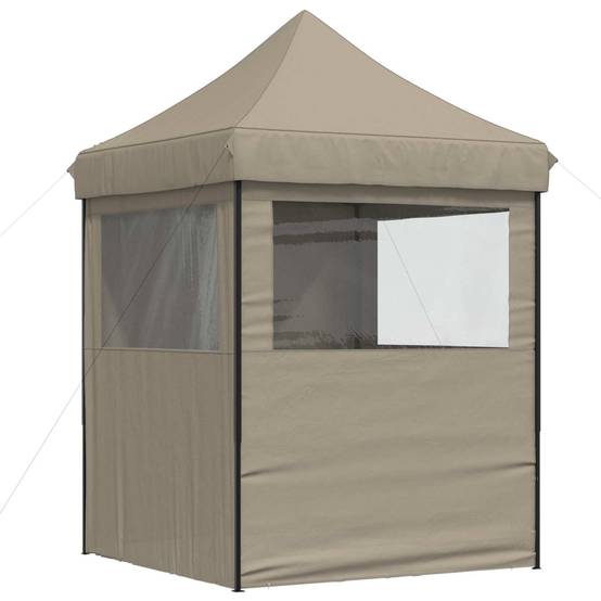 ComfortXL - Tente de réception pliante tissu oxford jardin événement réglable 2x2m taupe - ComfortXL Outdoor Living - Image 7