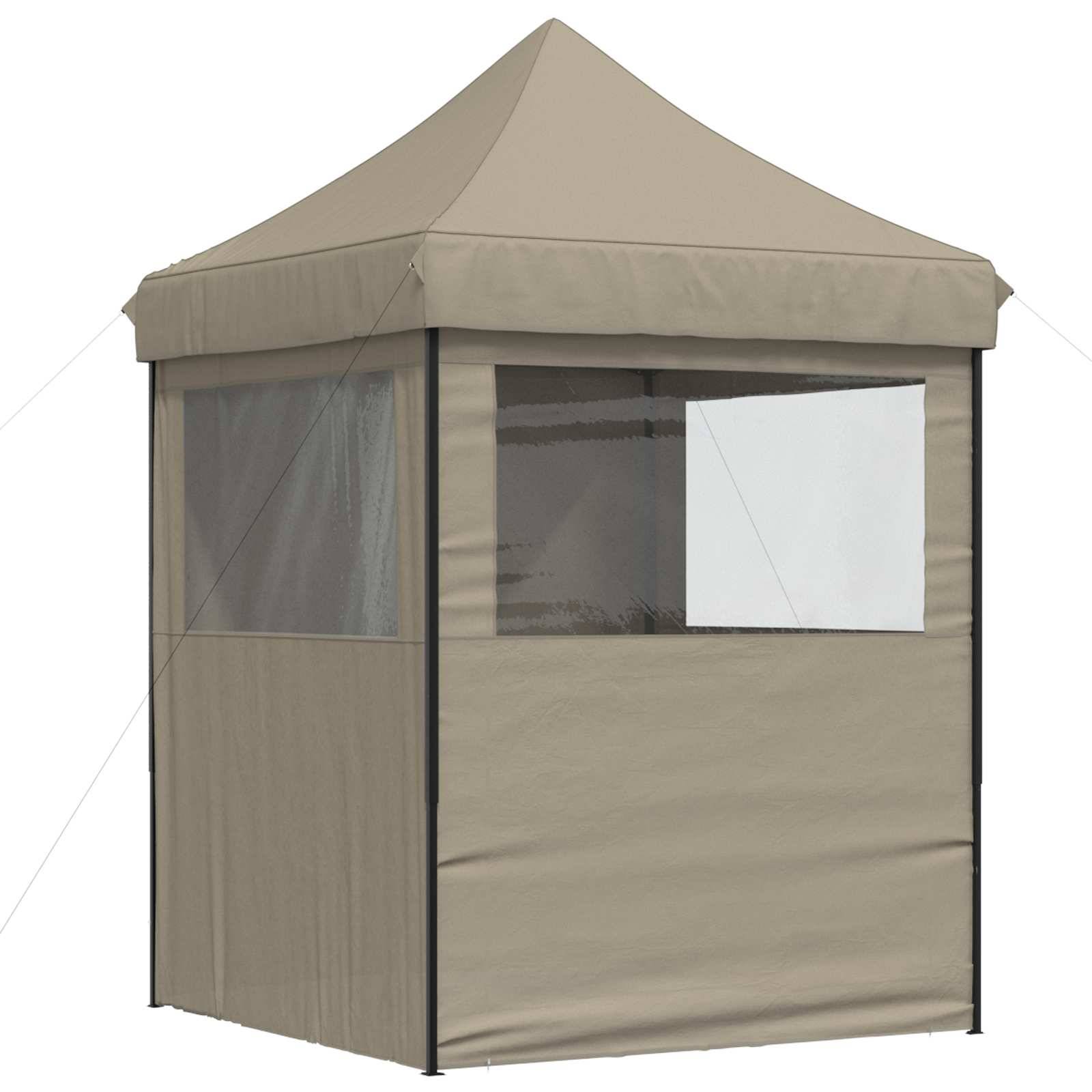 ComfortXL - Tente de réception pliante tissu oxford jardin événement réglable 2x2m taupe - ComfortXL Outdoor Living - Image 7
