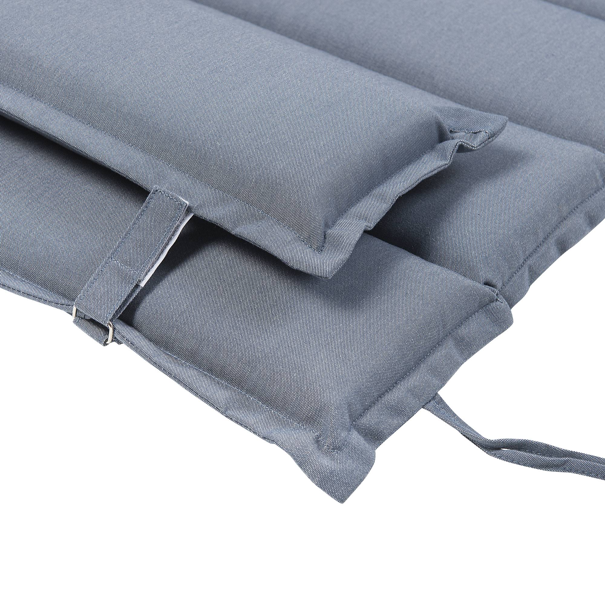 Beliani - Coussin pour chaise longue Brescia 60 x 180 cm en Tissu Imperméabe Bleu Beliani - Imagen 6
