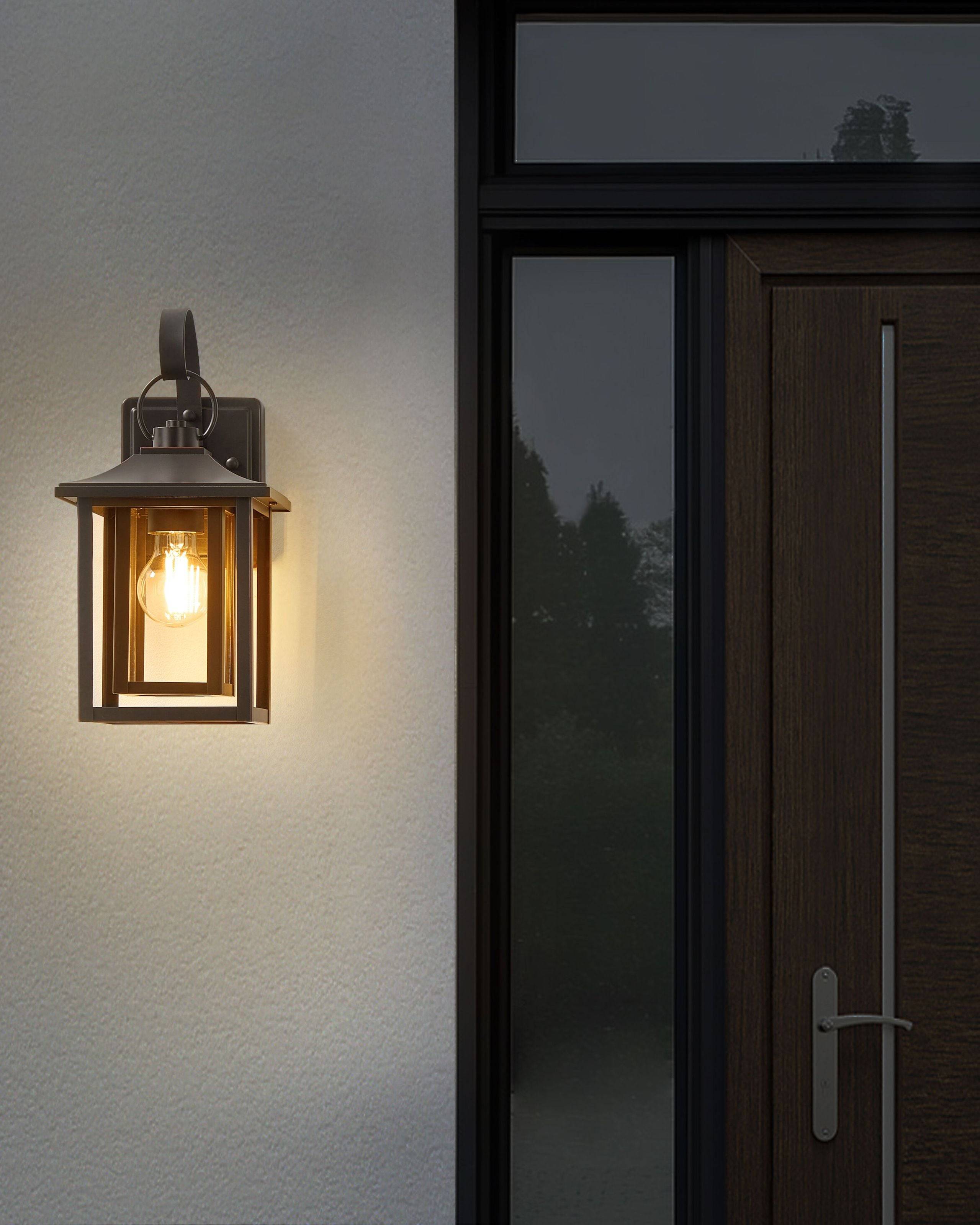 Beliani - Lampe murale pour l'extérieur Métal Noir ALMOND - Beliani - Imagen 1