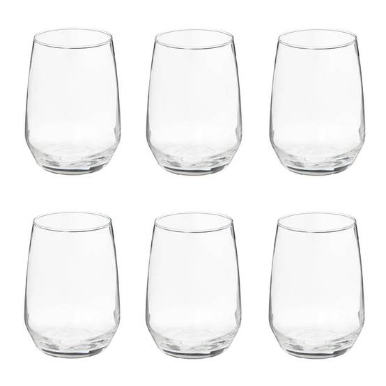 Lot de 6 Verres à Eau "Nora" 45cl Transparent - Image 1