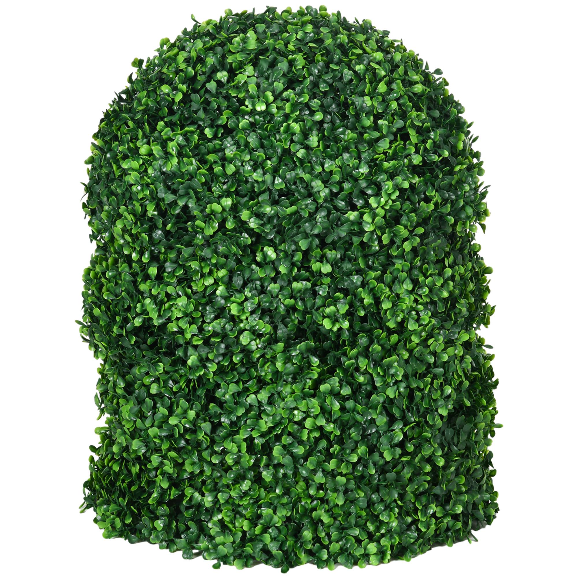 Lot 2 Boules Buis Artificiel Plastique Intérieur Extérieur 40cm Vert - ComfortXL Outdoor Living - Image 2