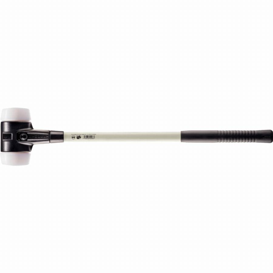 Marteau de frappeur HALDER SIMPLEX Superplastique avec boîtier en fonte malléable renforcée et manche en fibre de verre - D=80 mm - 3707.081