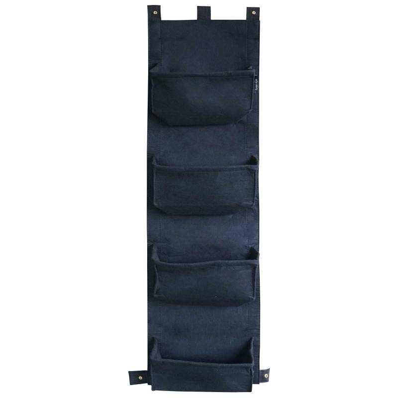 Forest Style - Mur végétal 4 sacs noirs en feutre géotextile - Bag 4 Plant 30 x 10 x 100 cm