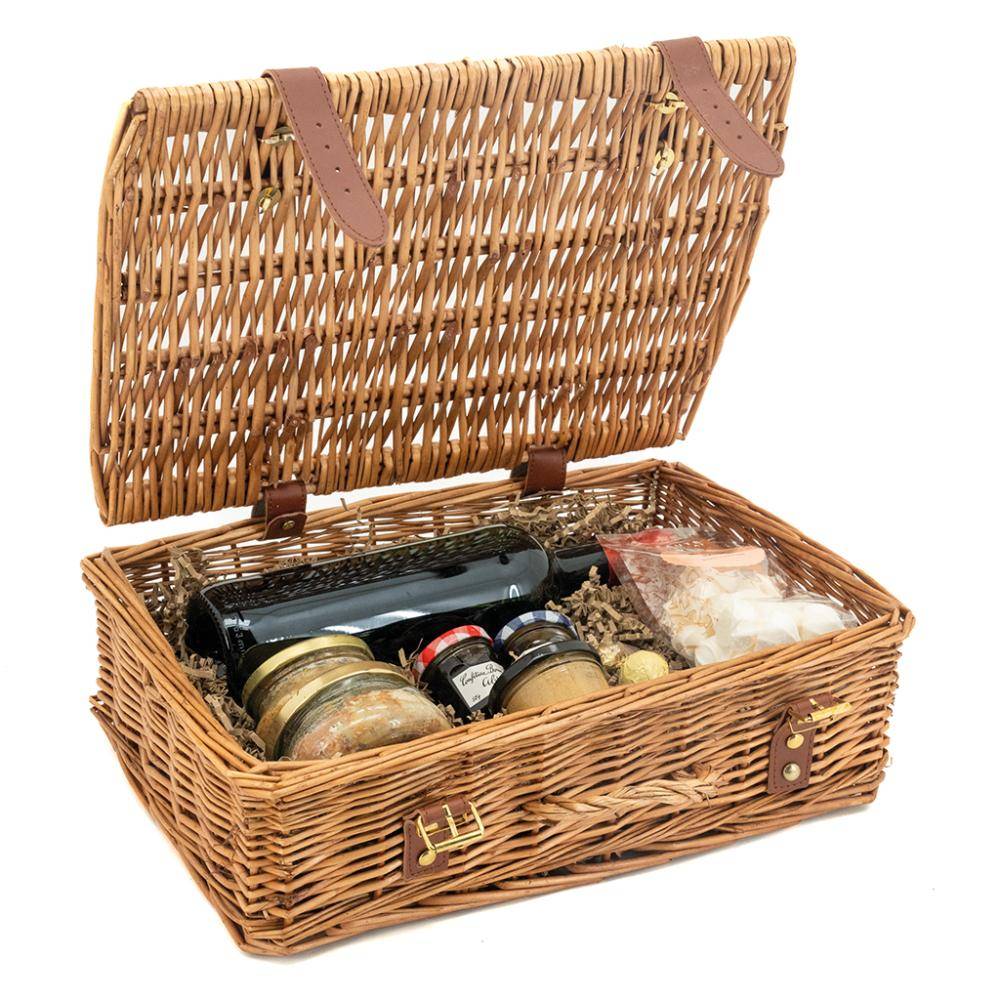Aubry Gaspard - Valise de rangement en osier vieilli 2 - Imagen 2