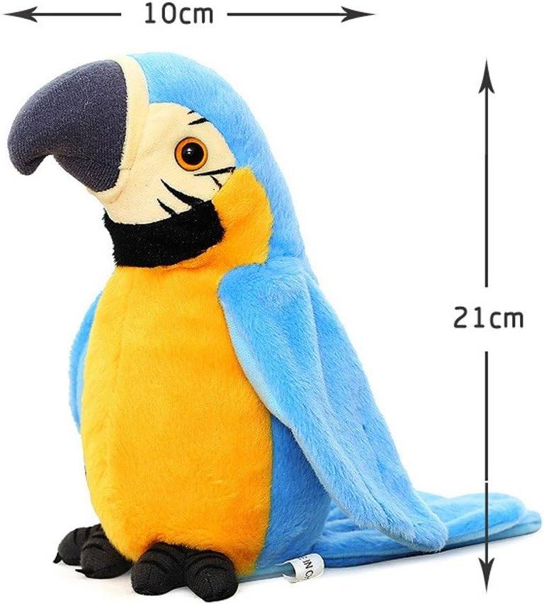 Jouet en Peluche - Perroquet Parlant et Enregistreur bleu - MCBOSON - Image 2