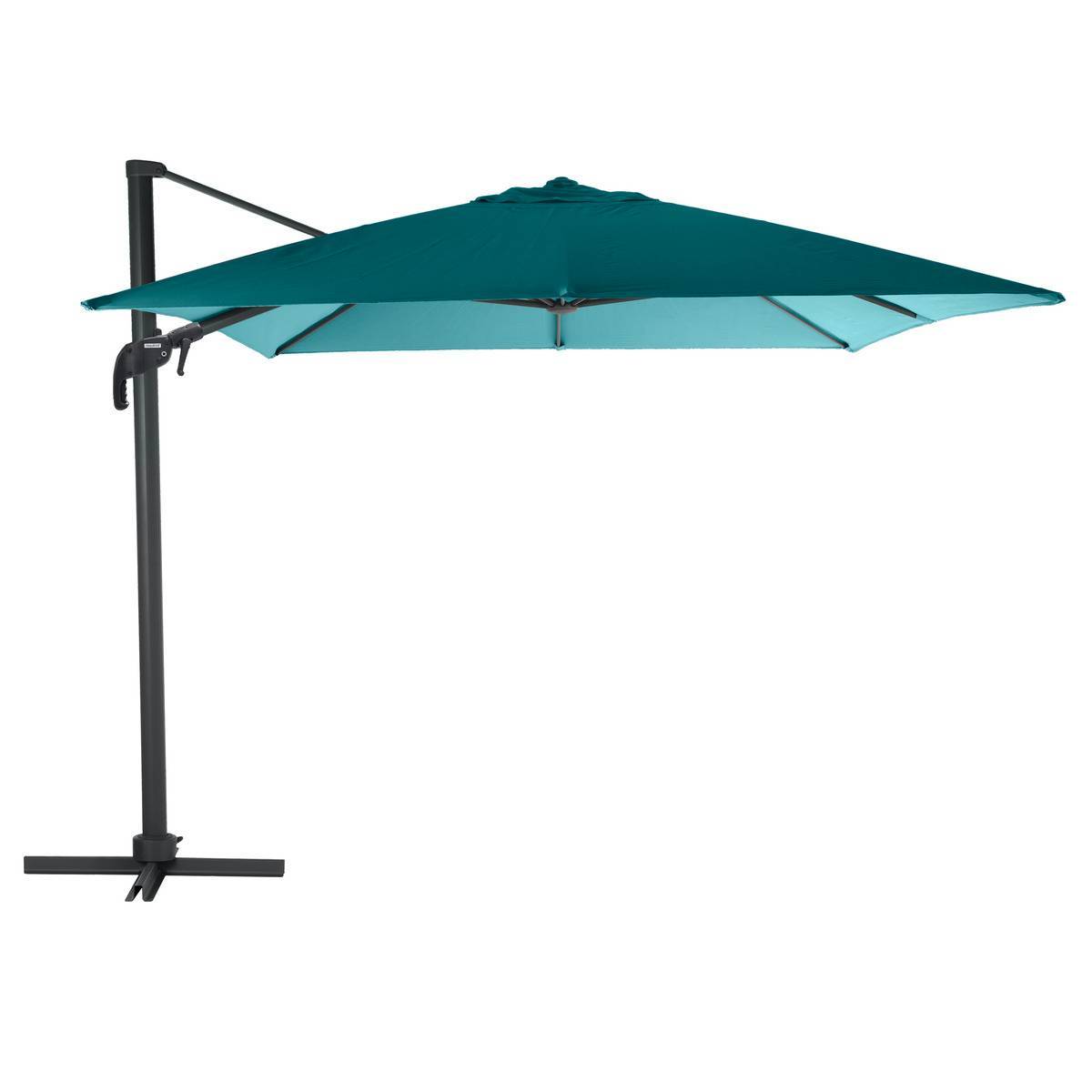 Hesperide - Parasol déporté rectangulaire inclinable "Elea" bleu canard 4x3m en aluminium Hespéride - Imagen 2