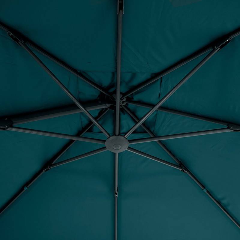 Hesperide - Parasol déporté rectangulaire inclinable "Elea" bleu canard 4x3m en aluminium Hespéride - Imagen 7