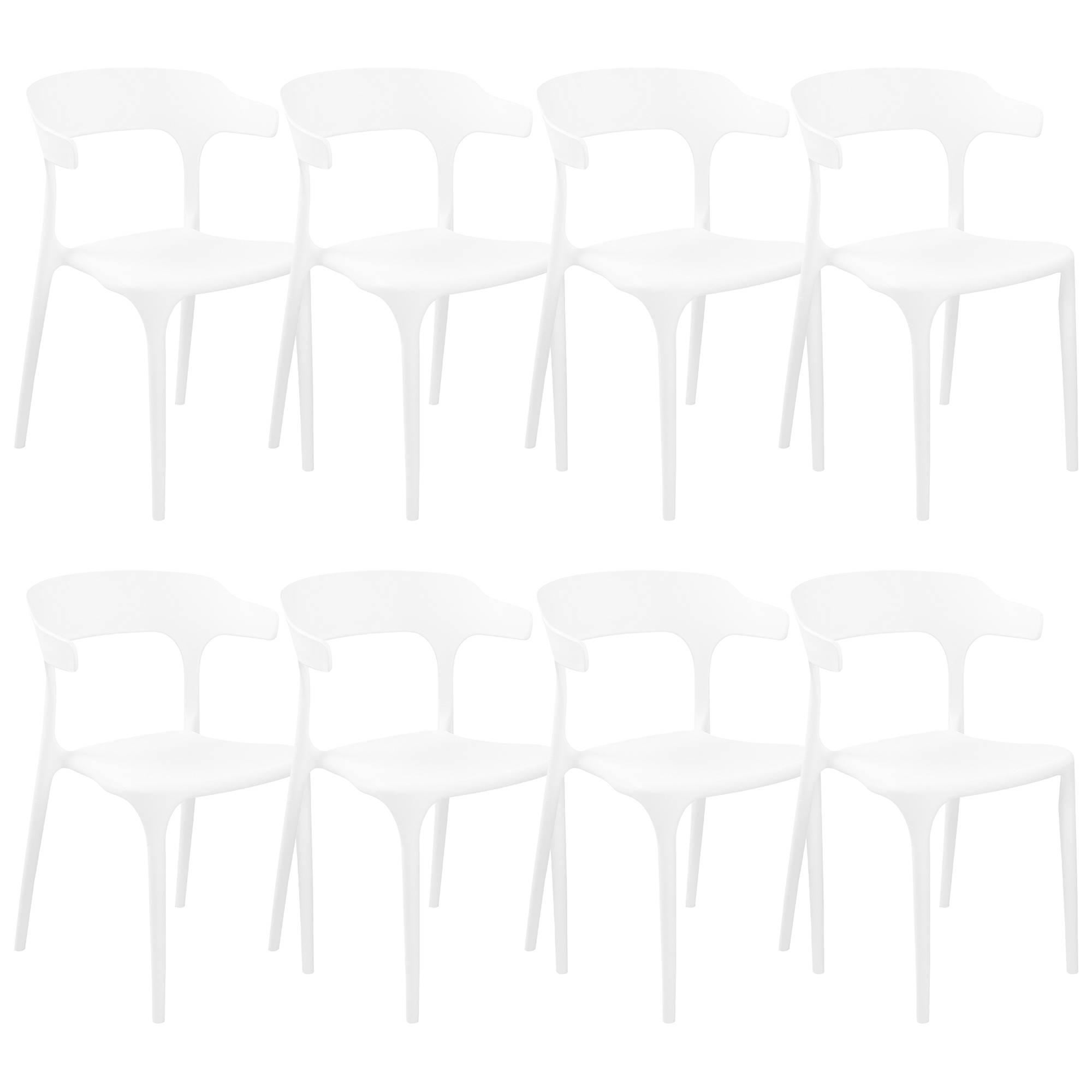 Beliani - Chaise de salle à manger Polypropylène Blanc GUBBIO Beliani - Imagen 1