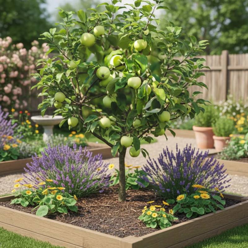 Pommier nain Pom' Pousse - Nains de jardins® - Bon rendement - Pot de 5L - 40/80 cm - De 1,50 m à 2,00 m - Image 2