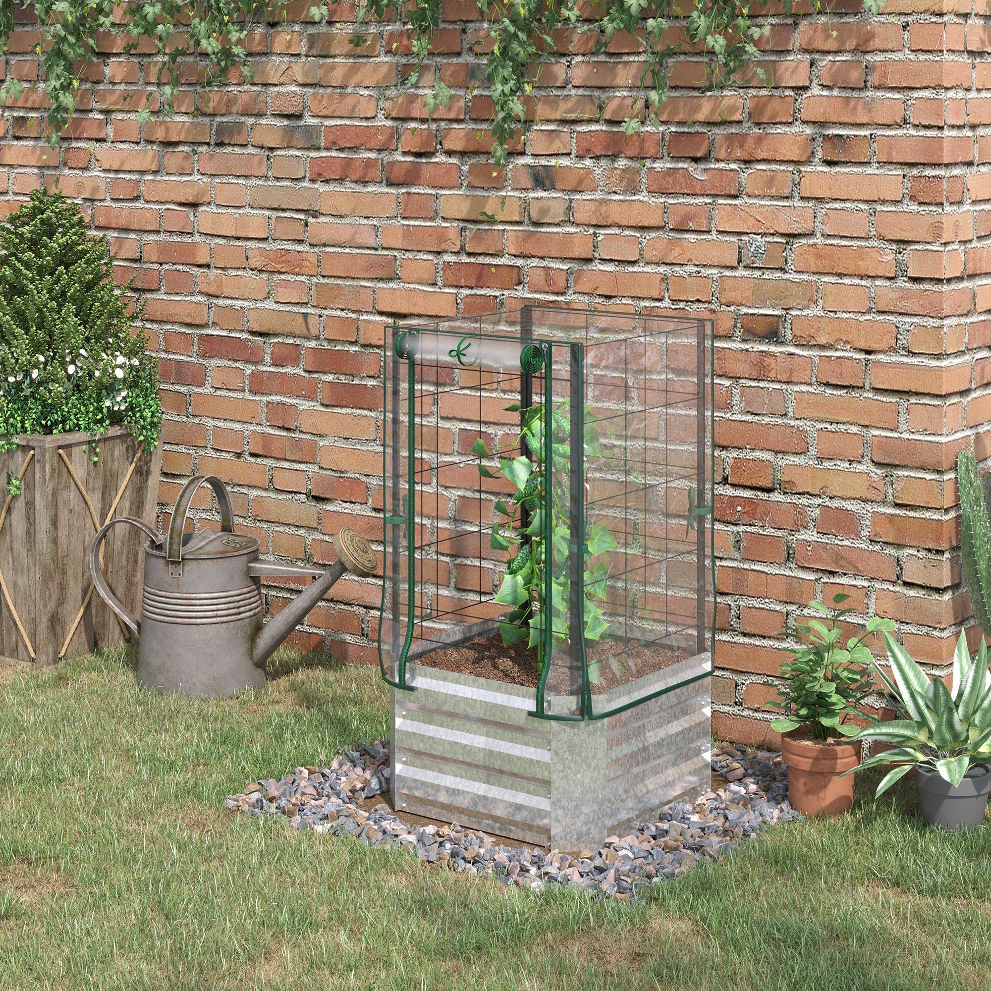 PANGIVO - Carré potager acier gris 53 x 53 x 90 cm - PANGIVO - Image 4