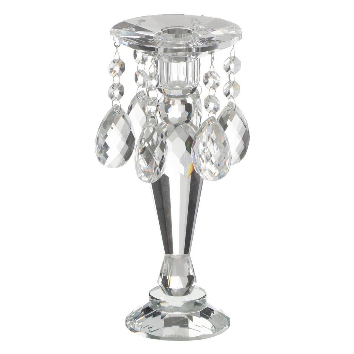 Chandelier Design en Cristal "Louise" 23cm Transparent - Image 1