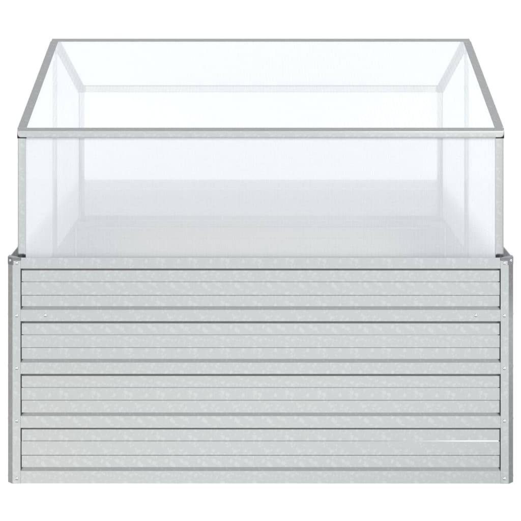 ComfortXL - Carré potager surélevé avec serre acier galvanisé pour jardin balcon argenté – ComfortXL Outdoor Living - Image 4