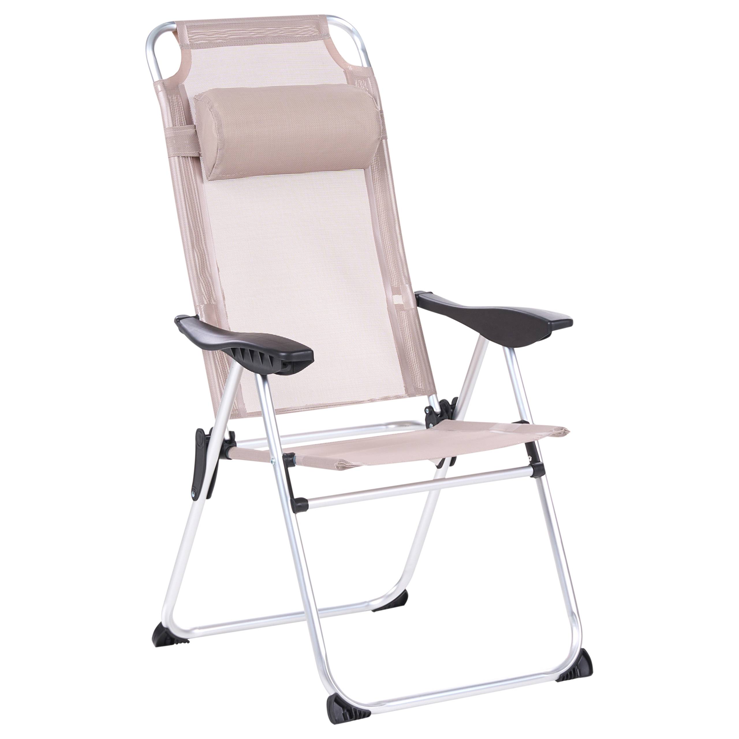 Chaise de jardin Aluminium Beige ASINE - Beliani - Image 5
