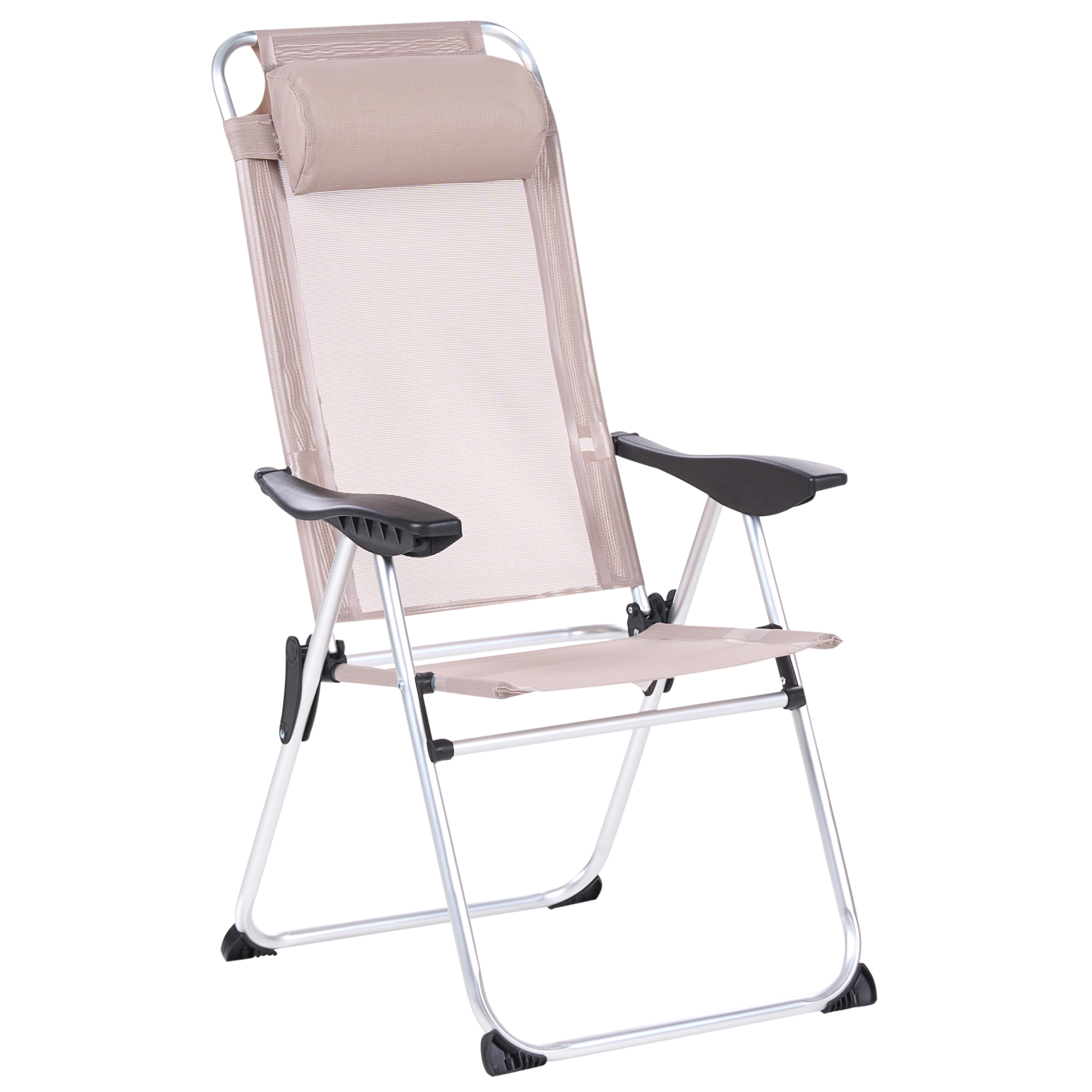 Chaise de jardin Aluminium Beige ASINE - Beliani - Image 4