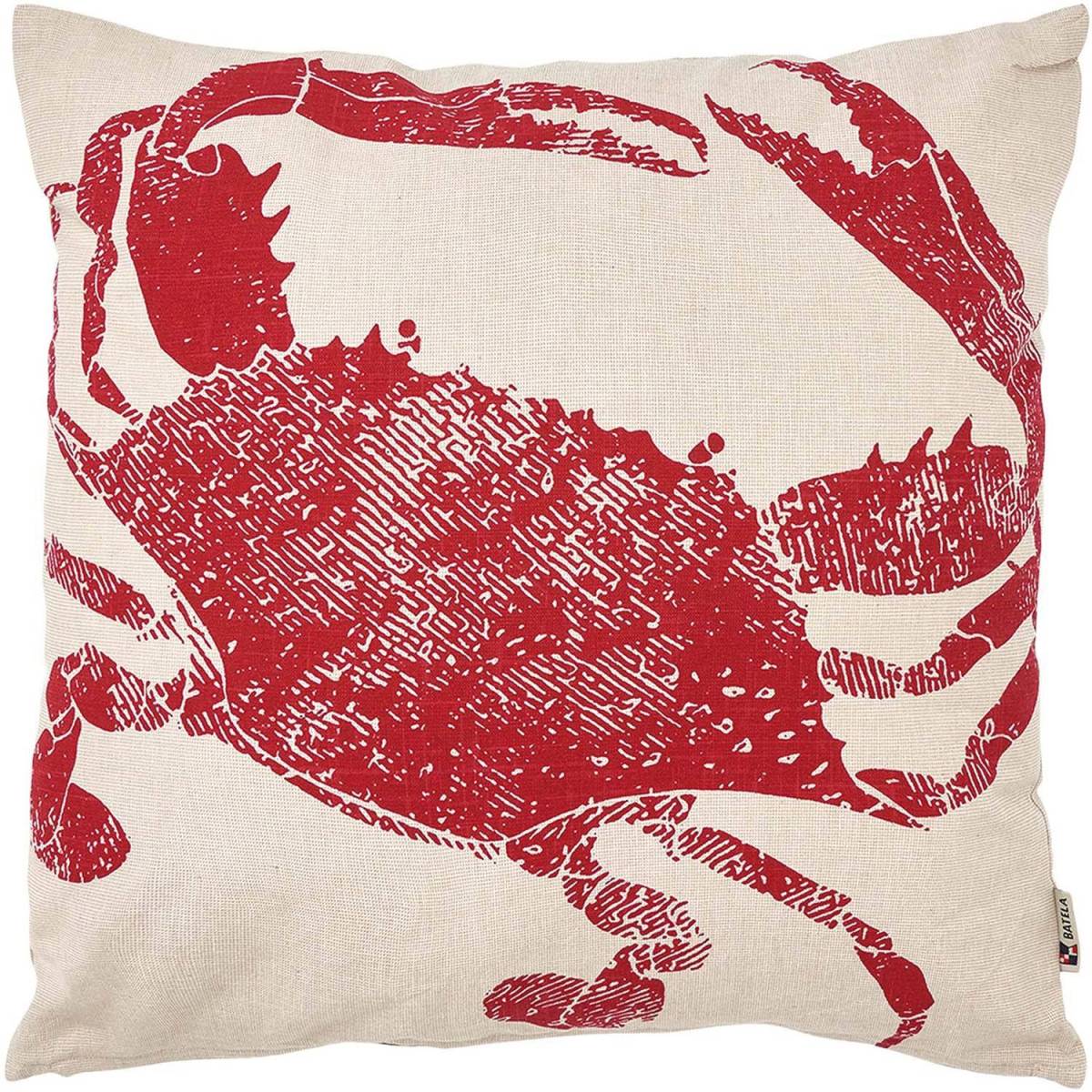 Batela - Coussin en coton Sea 45 x 45 cm Crabe rouge Batela - Imagen 1