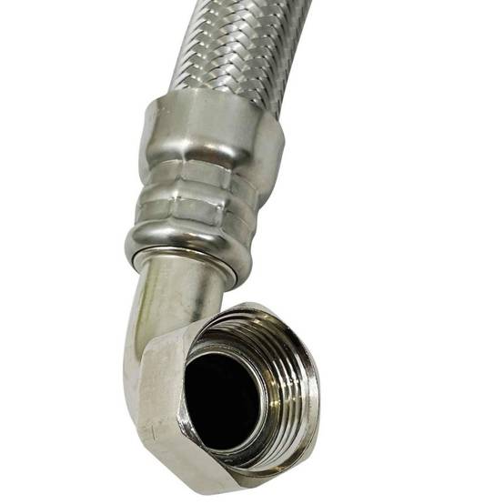 Flexible coudé Ø24mm raccordement Mâle droit 1'' - Femelle coudé 1'' Longueur 100cm - Image 5