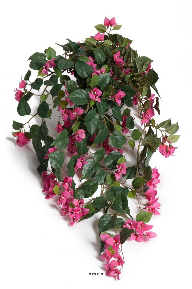 Artificielles - Bougainvillier artificiel en fleurs retombant, en pot, L 50 cm - Imagen 1