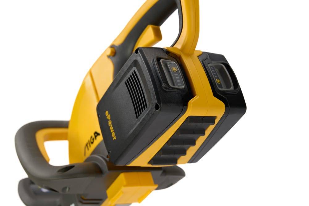 Stiga - Taille-haie sans fil STIGA HT 300e (outil seul) – Lame découpée au laser de 54 cm, espacement des dents de 30 mm, poignée pivotante à 180°, recharge - Image 5