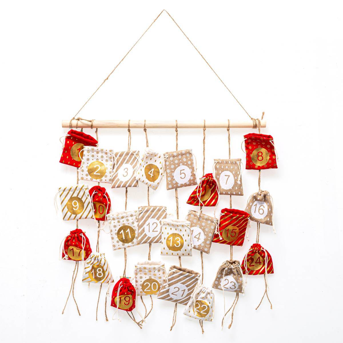 Fééric Lights & Christmas - Suspension Calendrier de l'Avent Sachet H 60 cm - Feeric Lights & Christmas - Imagen 1