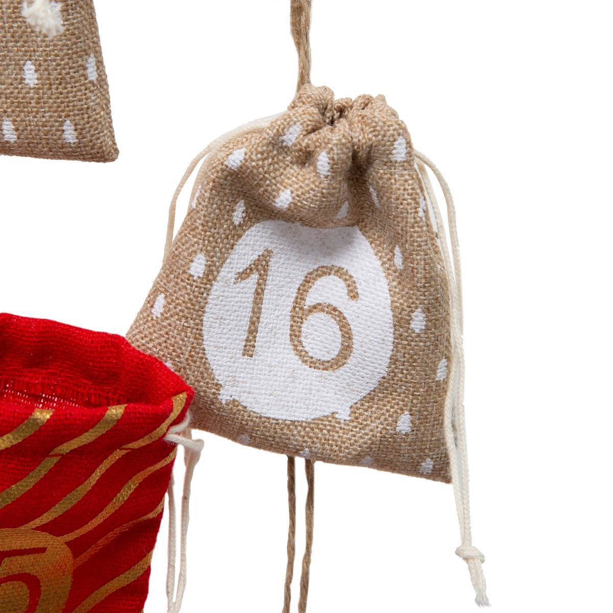 Fééric Lights & Christmas - Suspension Calendrier de l'Avent Sachet H 60 cm - Feeric Lights & Christmas - Imagen 3
