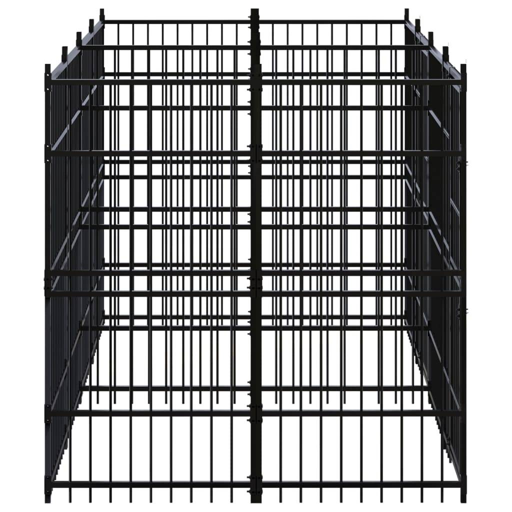 Vidaxl - Chenil d'extérieur pour chiens Acier 11,06 m² vidaXL 3098011 - Imagen 4