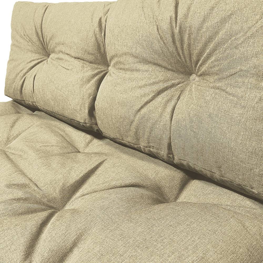 Vounot - Lot de 4 Coussins pour palettes en bois beige - Image 5