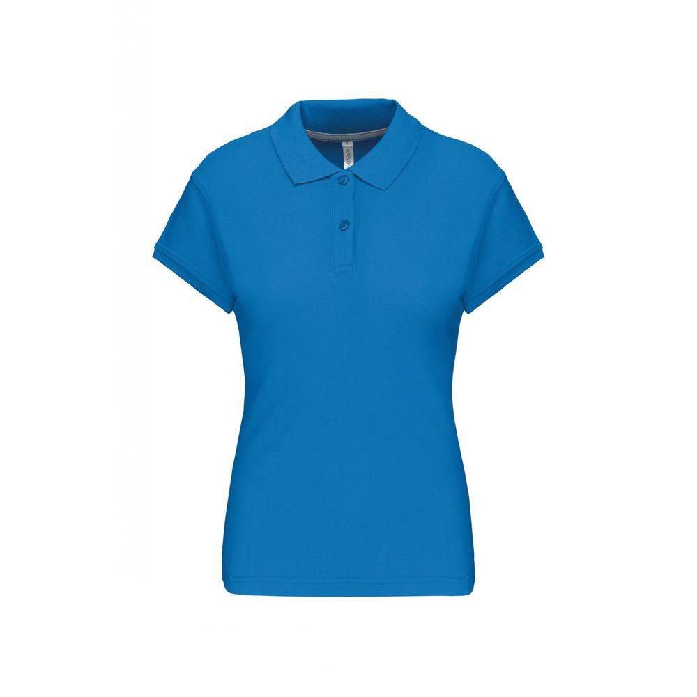 Polo de travail femme Kariban 100% coton Bleu Tropical S - Image 1