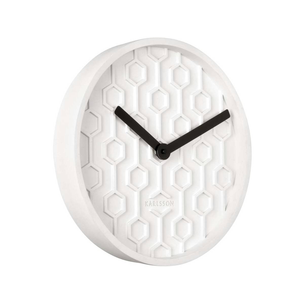 Karlsson - Horloge ronde en béton Honey  31 cm Blanc - Imagen 1