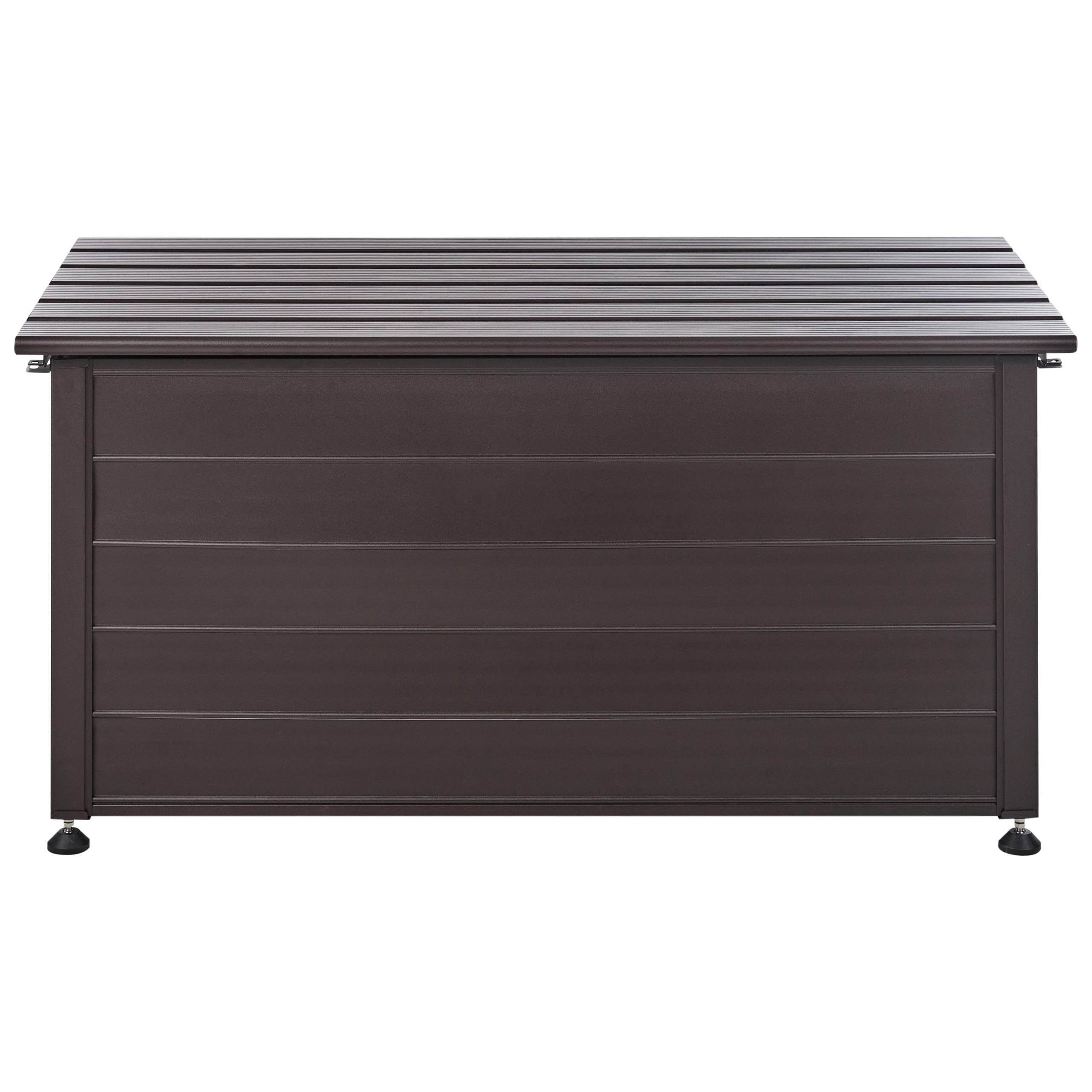 Beliani - Coffre Aluminium Marron foncé CAMPALTO - Beliani - Imagen 6