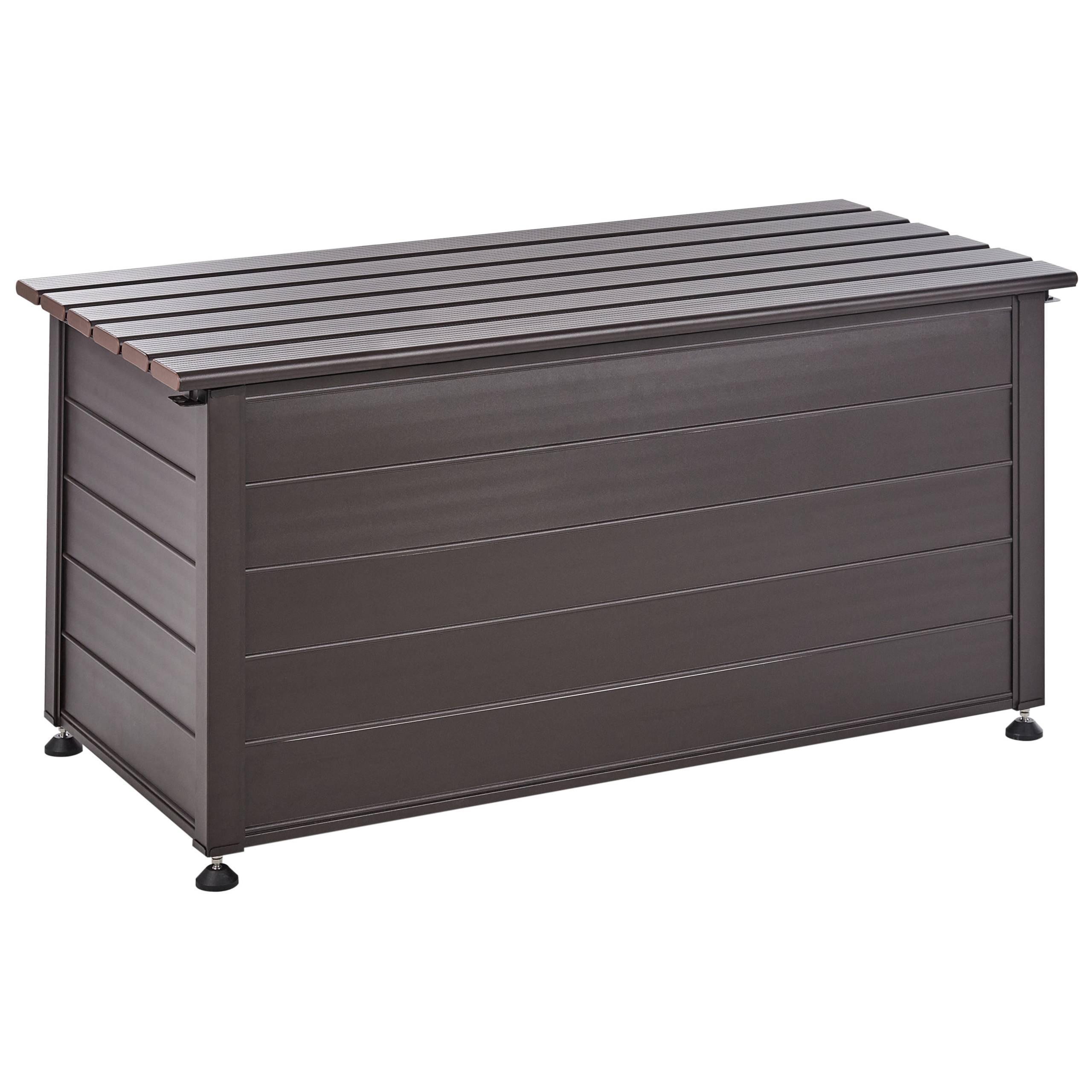 Beliani - Coffre Aluminium Marron foncé CAMPALTO - Beliani - Imagen 5