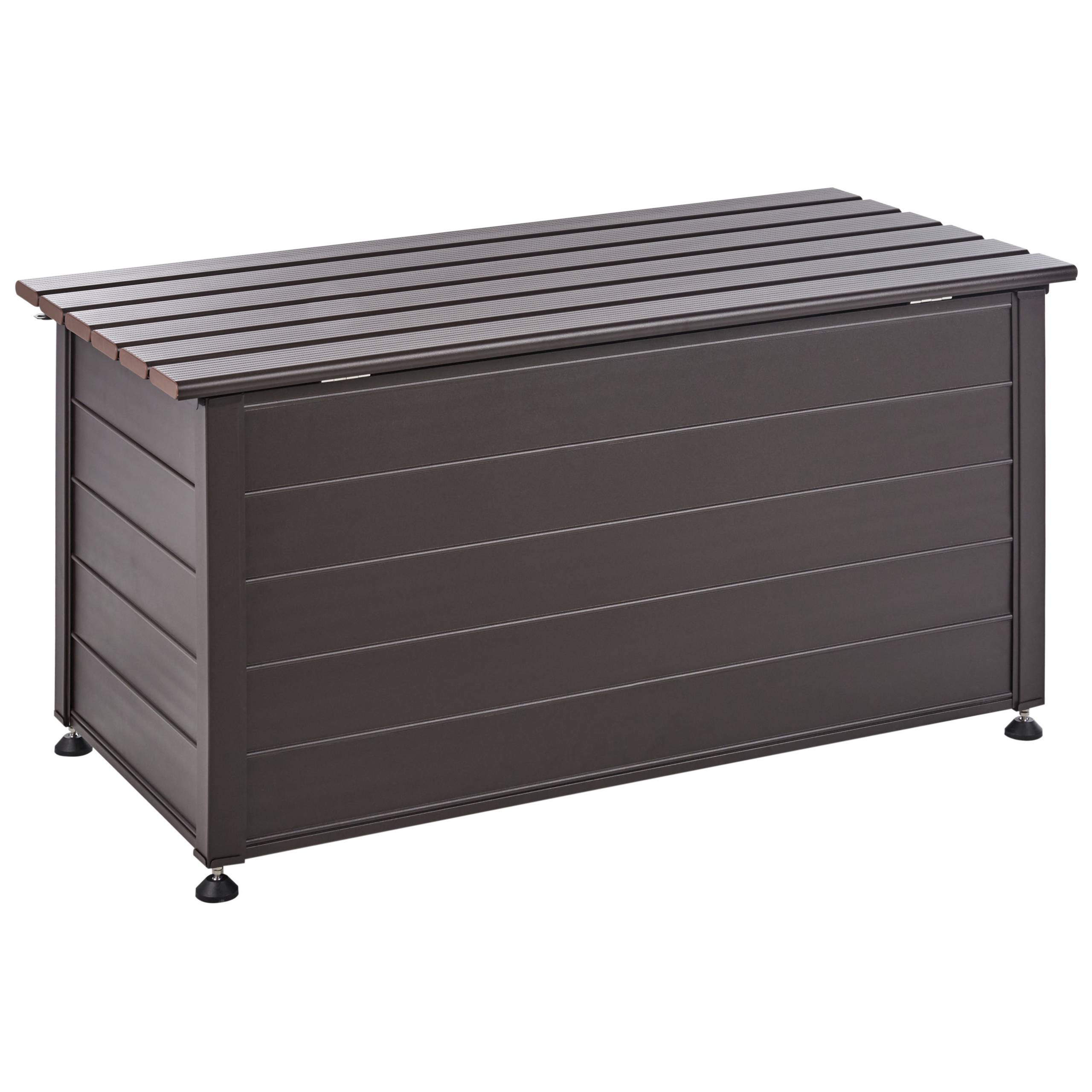 Beliani - Coffre Aluminium Marron foncé CAMPALTO - Beliani - Imagen 7