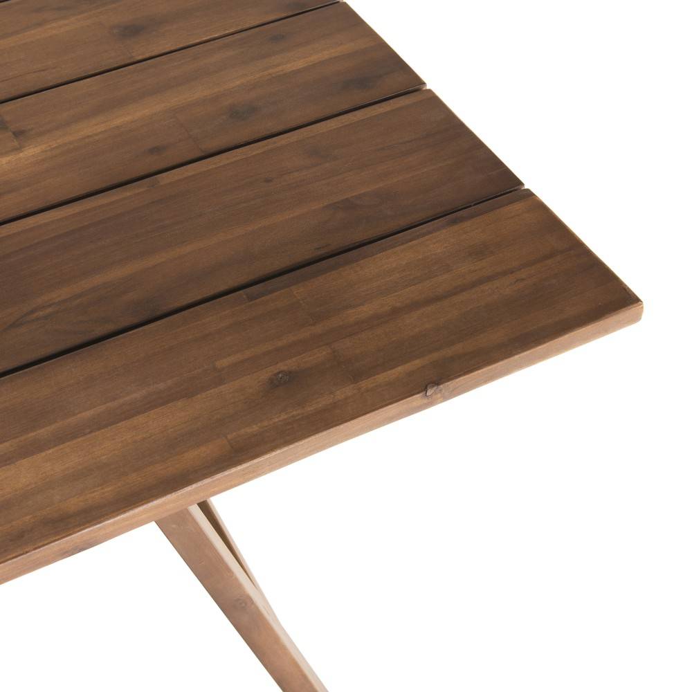 Macabane - VICK - Ensemble de jardin bois d'acacia, table + 4 chaises 2 fauteuils - Imagen 5